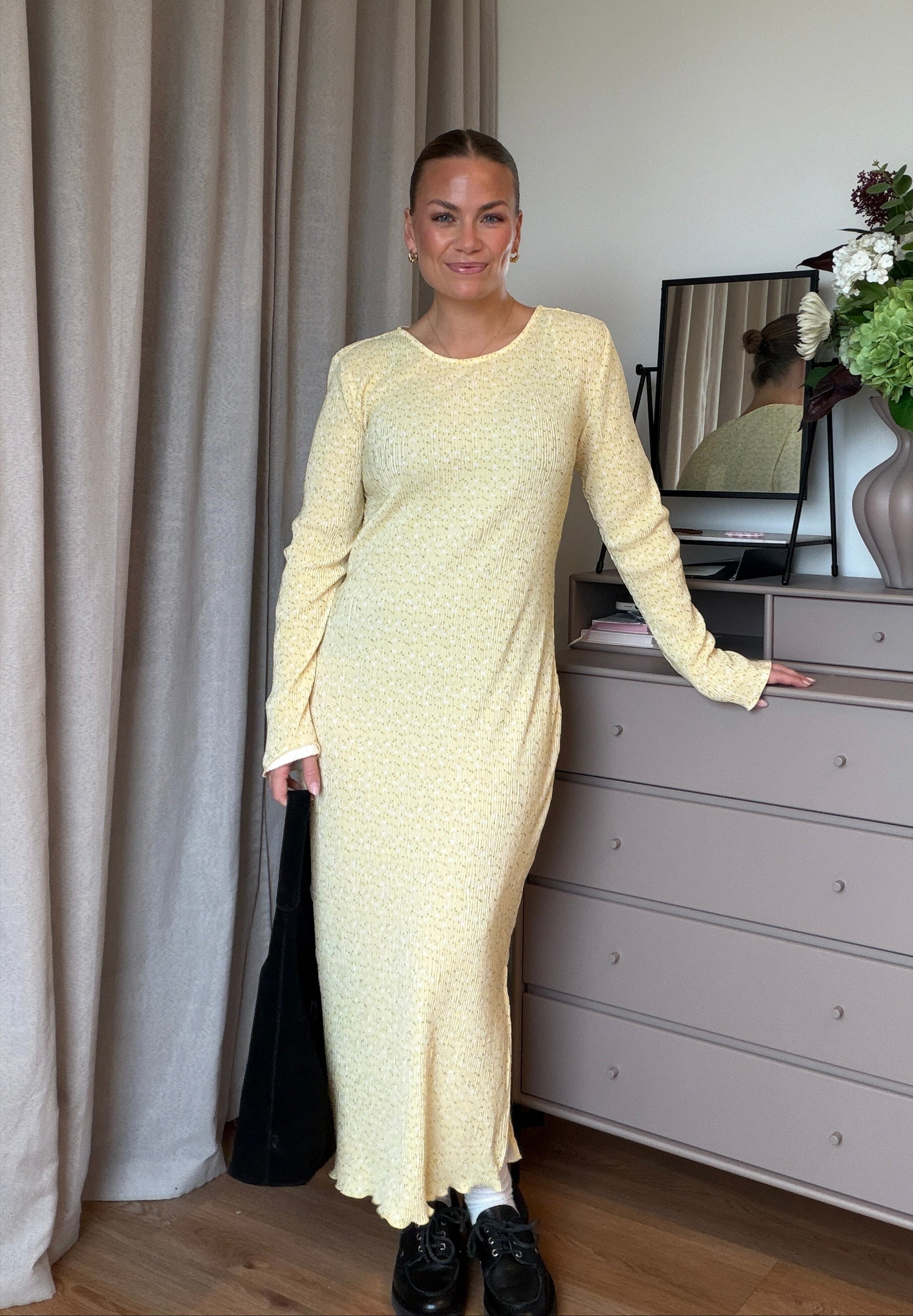 PCFLORA Midi Dress - French Vanilla